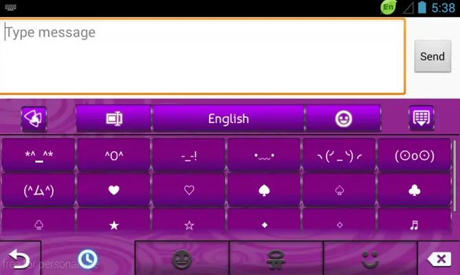 GO Keyboard Purple Light Theme android App screenshot 0