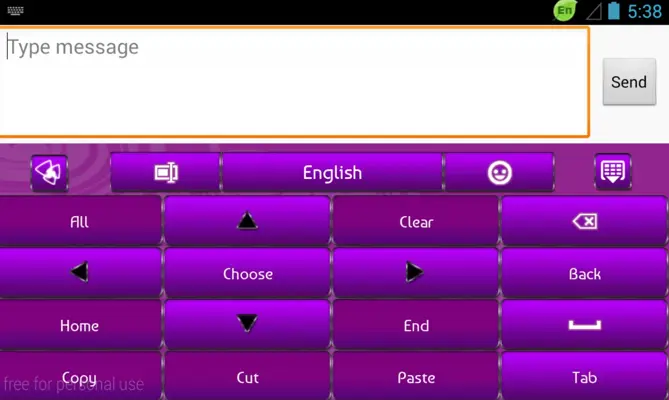 GO Keyboard Purple Light Theme android App screenshot 2